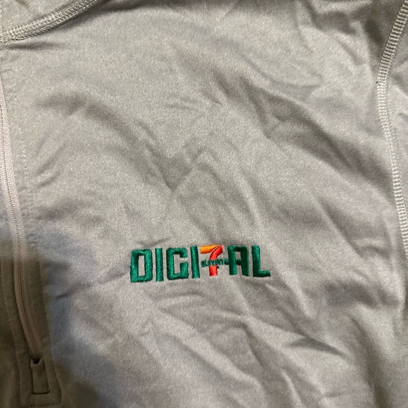 Vintage The North face 7 Eleven green & orange “digital” shirt 00s size XL - Picture 2 of 9